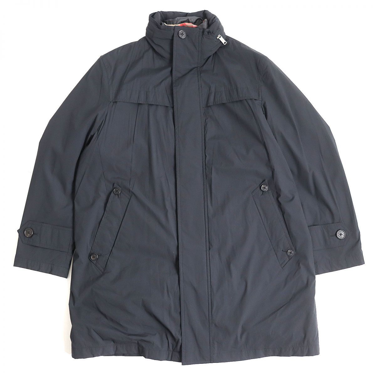 【売切り値下】美品　マッキントッシュ　ロンドン　裏地ハウスチェック　コート DUNFORD】ウールカシミヤビーバーステンカラーコート(コート