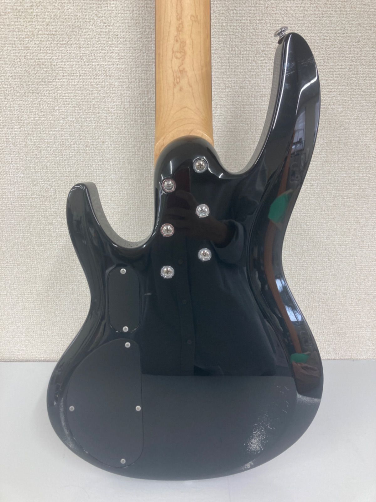 ￥０ Grass Roots グラスルーツ エレキベース 黒 ブラック ケース付き 楽器 3 UBS-PPNI_AC_ID