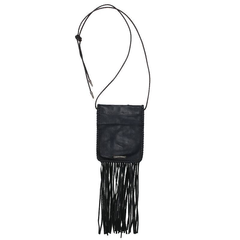 クロムハーツ BAG-FLAT HIPPIE w/FRINGE /ヒッピー フリンジ装飾レザー