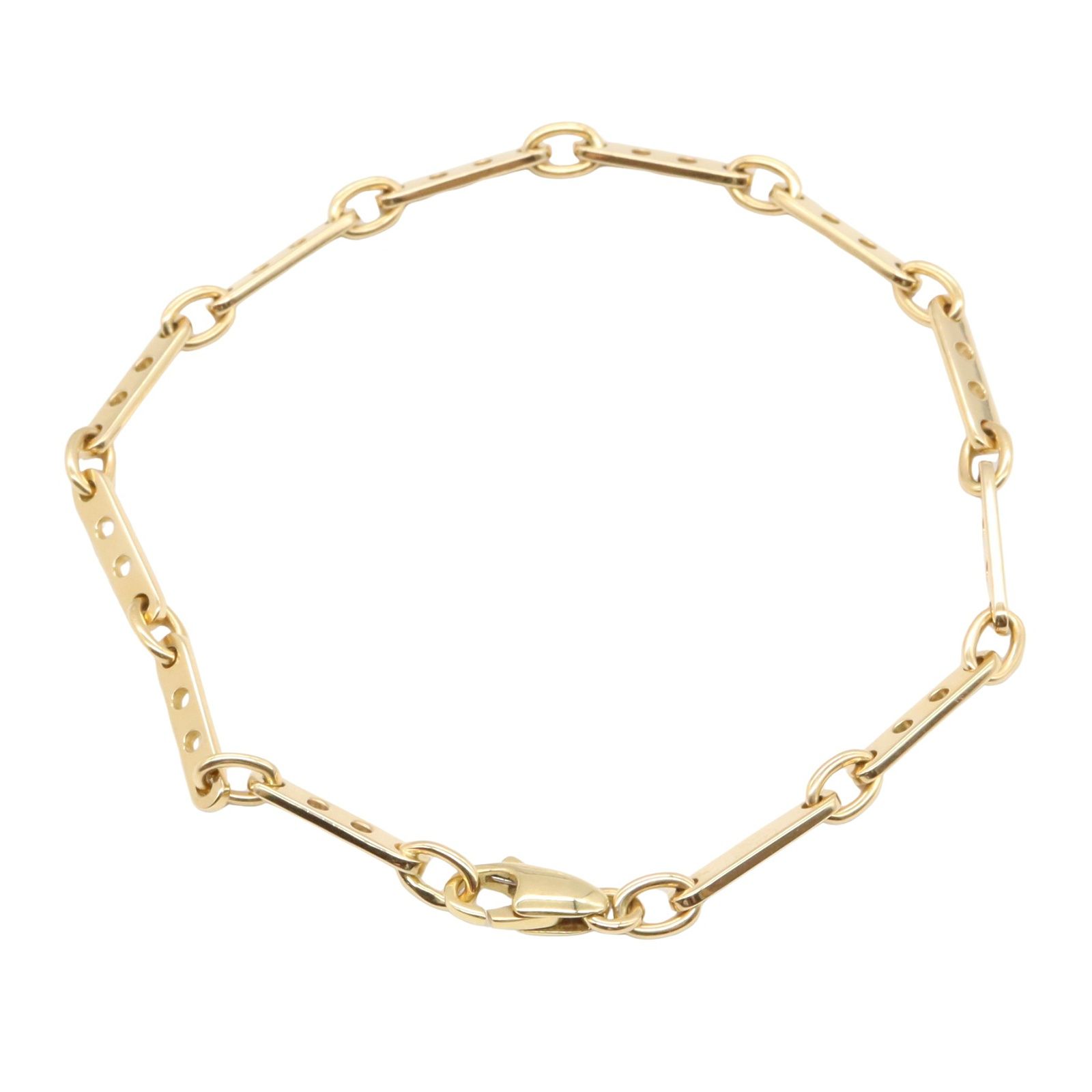 カルティエ CARTIER ブレスレット メカノブレスレット 腕回18㎝ K18  