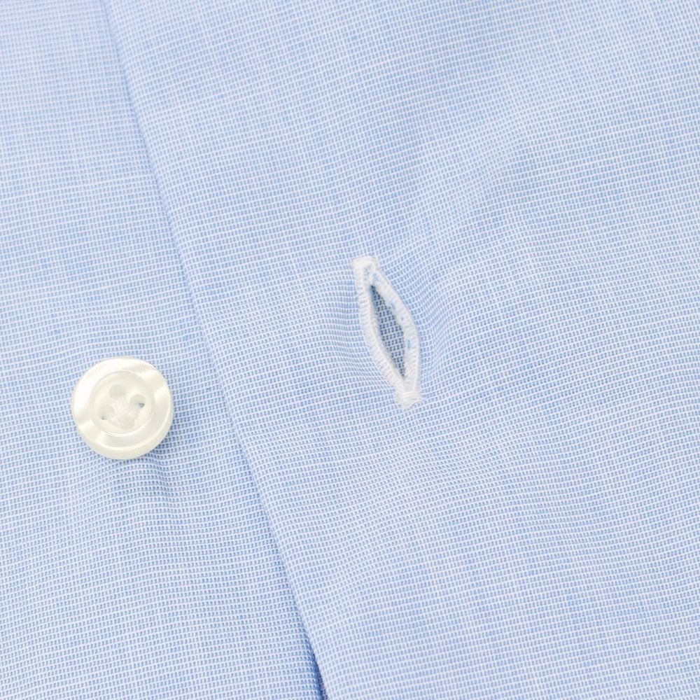 チリエッロ CIRIELLO コットン ラウンドカラー ドレスシャツ ライトブルー サイズ43 メンズ CAMPINGPARCCENTRAL_COM