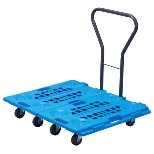 荷物の量でサイズチェンジ 連結静音樹脂台車4269-4410 カウネット