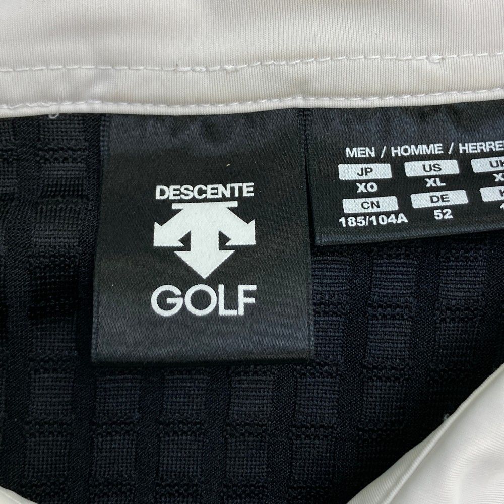 サイズ：XO DESCENTE GOLF デサントゴルフ 半袖ポロシャツ ブラック系