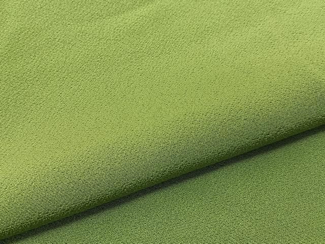 平和屋着物■上質な色無地　抹茶色　正絹　逸品　BAAU3793hj