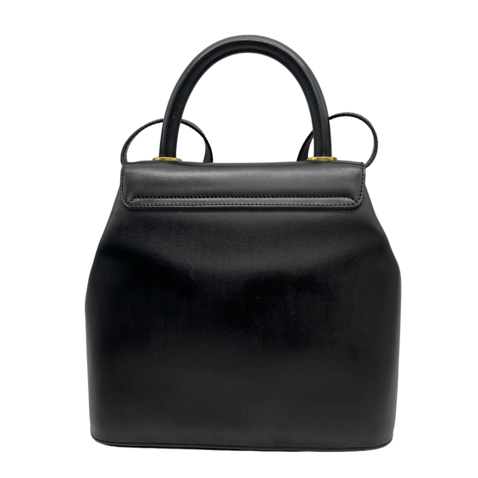 salvatoreferragamo ハンドバッグ ブラック レザー FERRAGAMO フェラガモ Salvatore Ferragamo バッグ ハンドバッグ