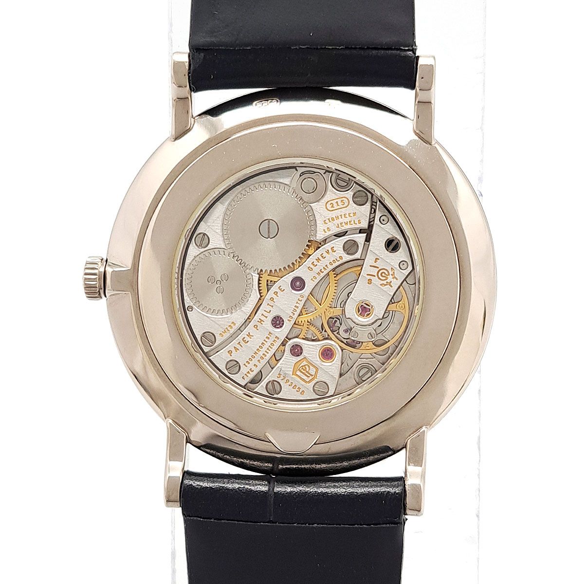 パテックフィリップ カラトラバ シースルーバック 5119G-001 手巻き ホワイトゴールド メンズ PATEK PHILIPPE【中古】 【時計】