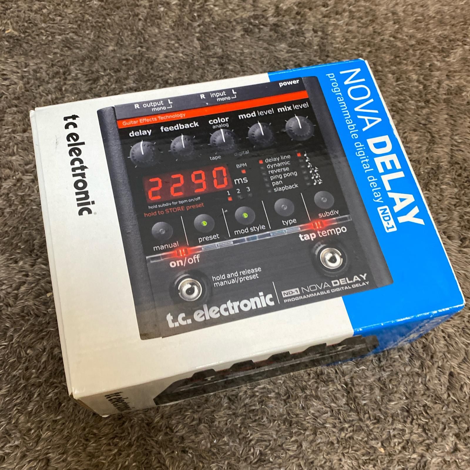 【箱・説】t.c. electronic ND-Nova Delayエフェクター 71pb0MTu2nL._UF1000,1000_QL80_.jpg