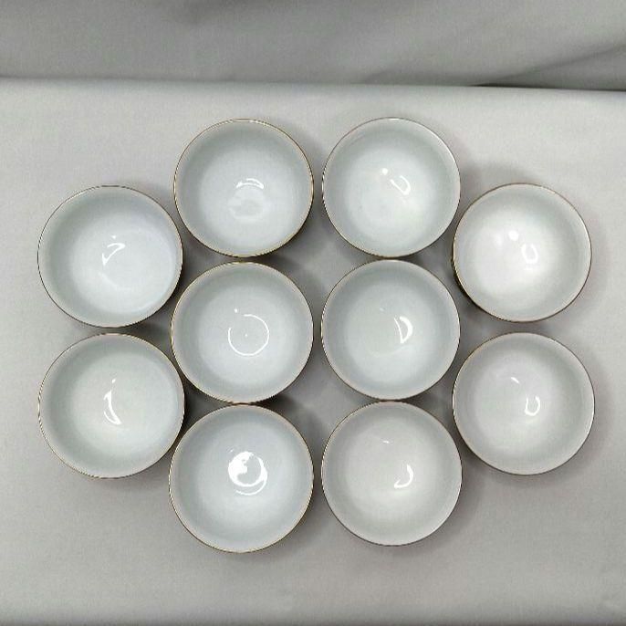 新品未使用】中田龍山 十碗煎茶器揃 青粒唐草 九谷焼 高堂錦手 花詰 