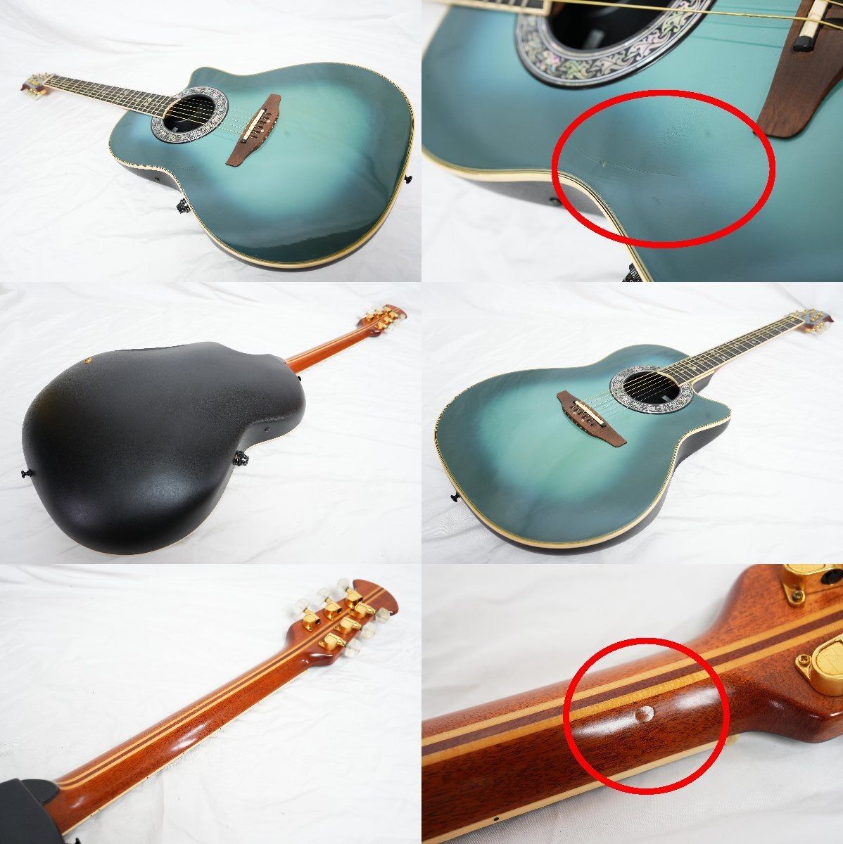 【11169】ovation CC257 オベーション エレアコ サンバースト ☆OVATION USA☆Legend 1567M ブルーバースト エレアコ 難あり Made in