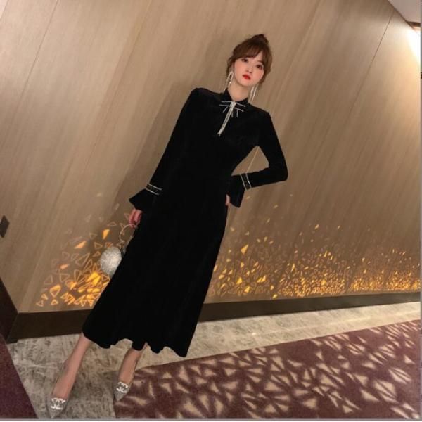 23AW ANAYI アナイ ファインメリノフレアニット ワンピース M グレー