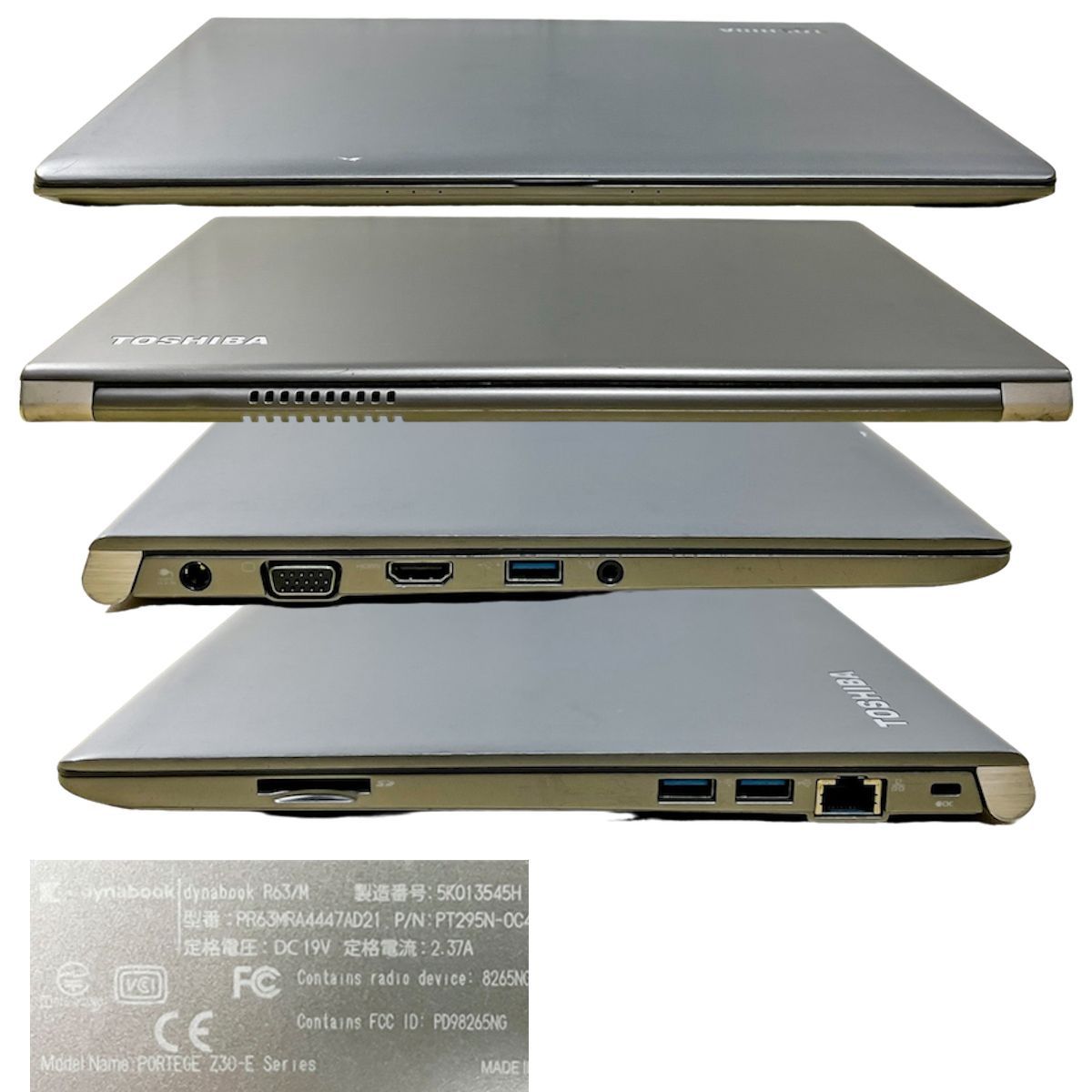 dynabook R63⁄J Core TOSHIBA i5 ジャンク⁄ Intel ジャンク⁄通電OK