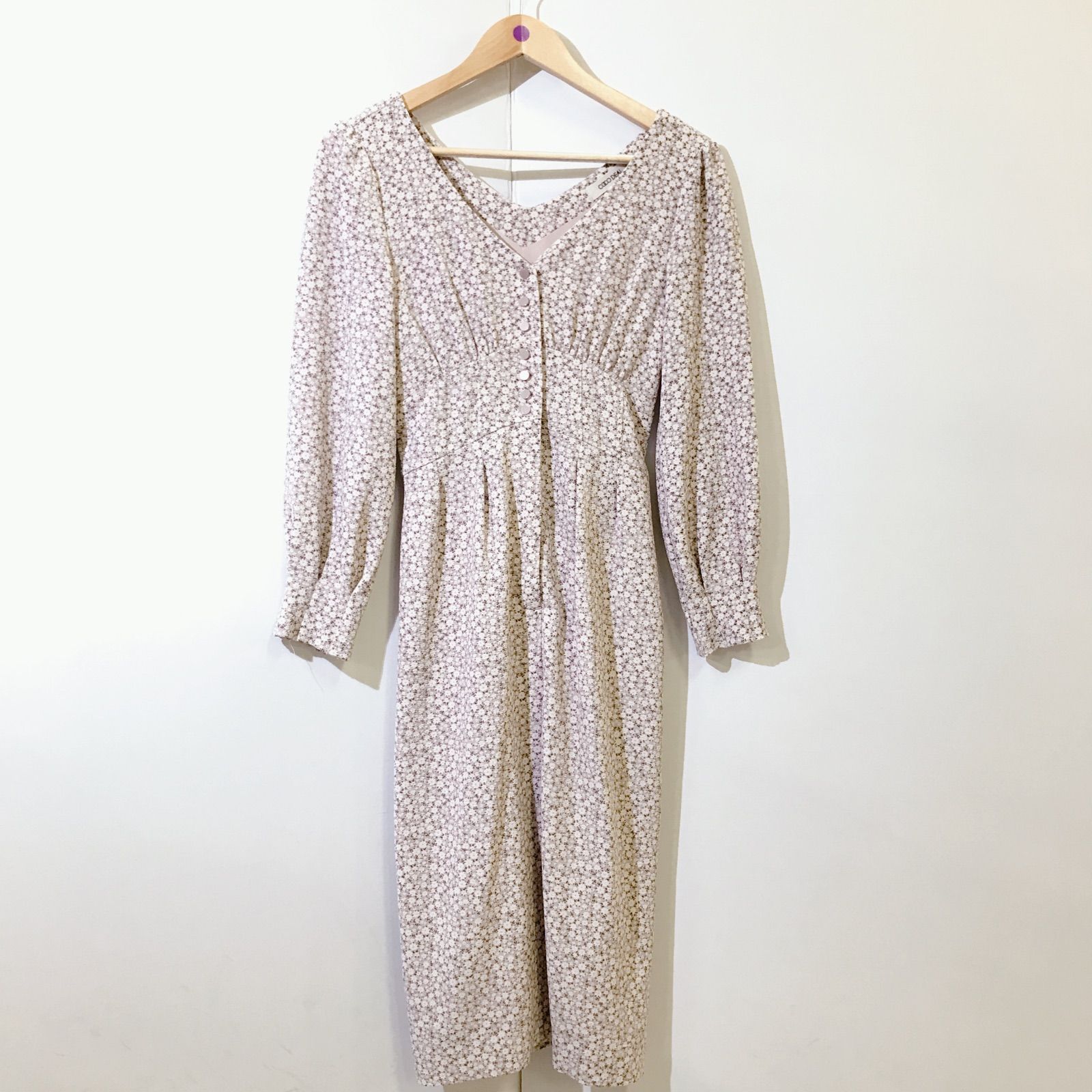 美品】ココディール 花柄ロングワンピース coco 花柄(カメリア)ロング