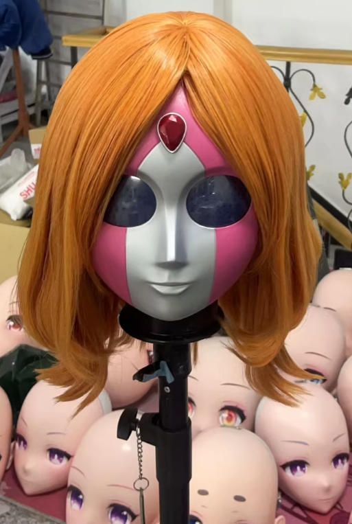 ☆即納 全頭マスク カツラ付き NO.821 ドール ヘッドロリータ