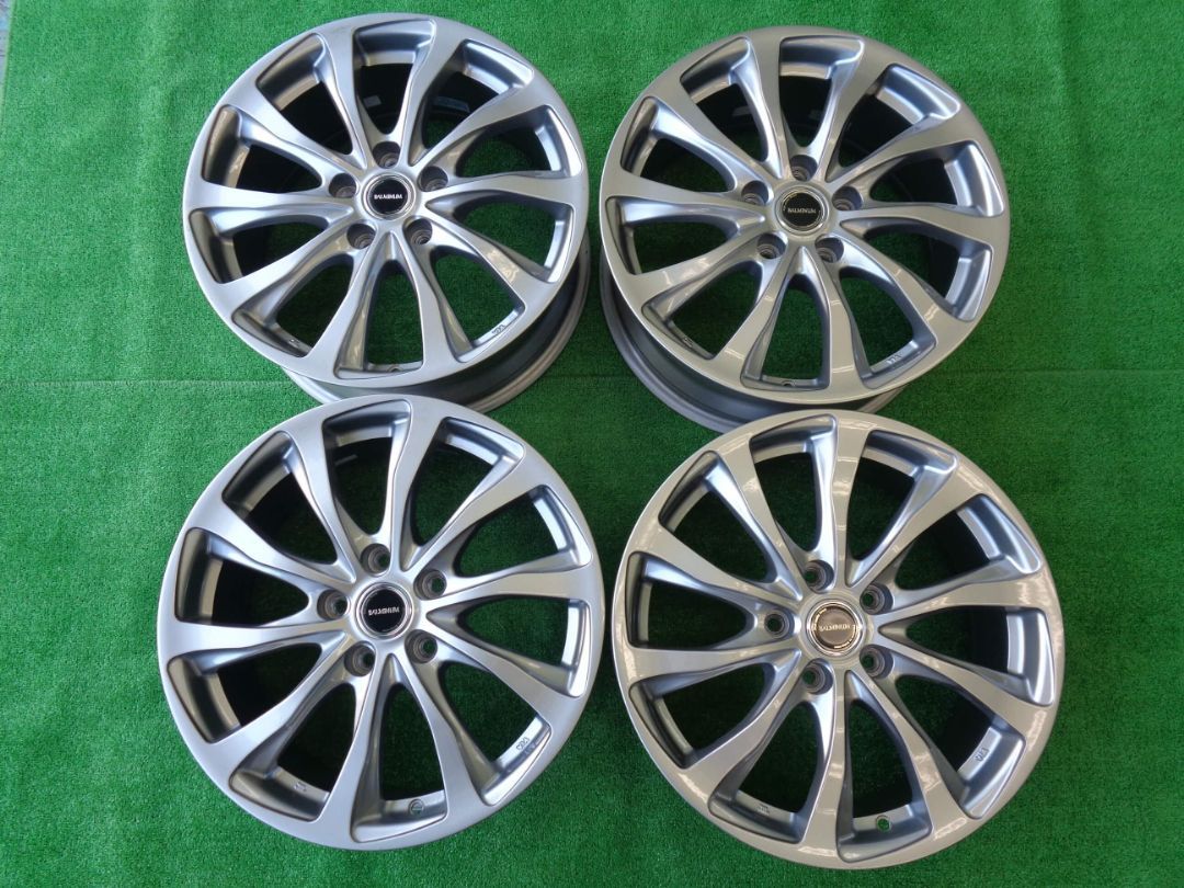 7J-17インチ 5H114.3 45 バルミナTR 社外 アルミ ホイール 4本 スタッドレス用などに♪