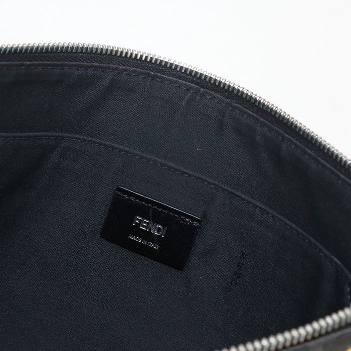 FENDI フェンディ ダイアゴナル 7 VA 491 クラッチバッグ PVC メンズ
