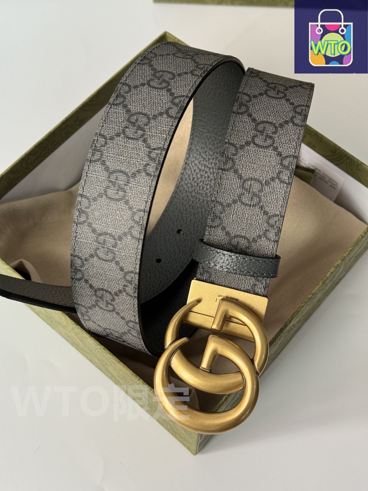 グッチ GUCCI ダブルベルトバックル バングル SV ウッド オールド dc9b8e4cf94c1a18b612d60d80320e