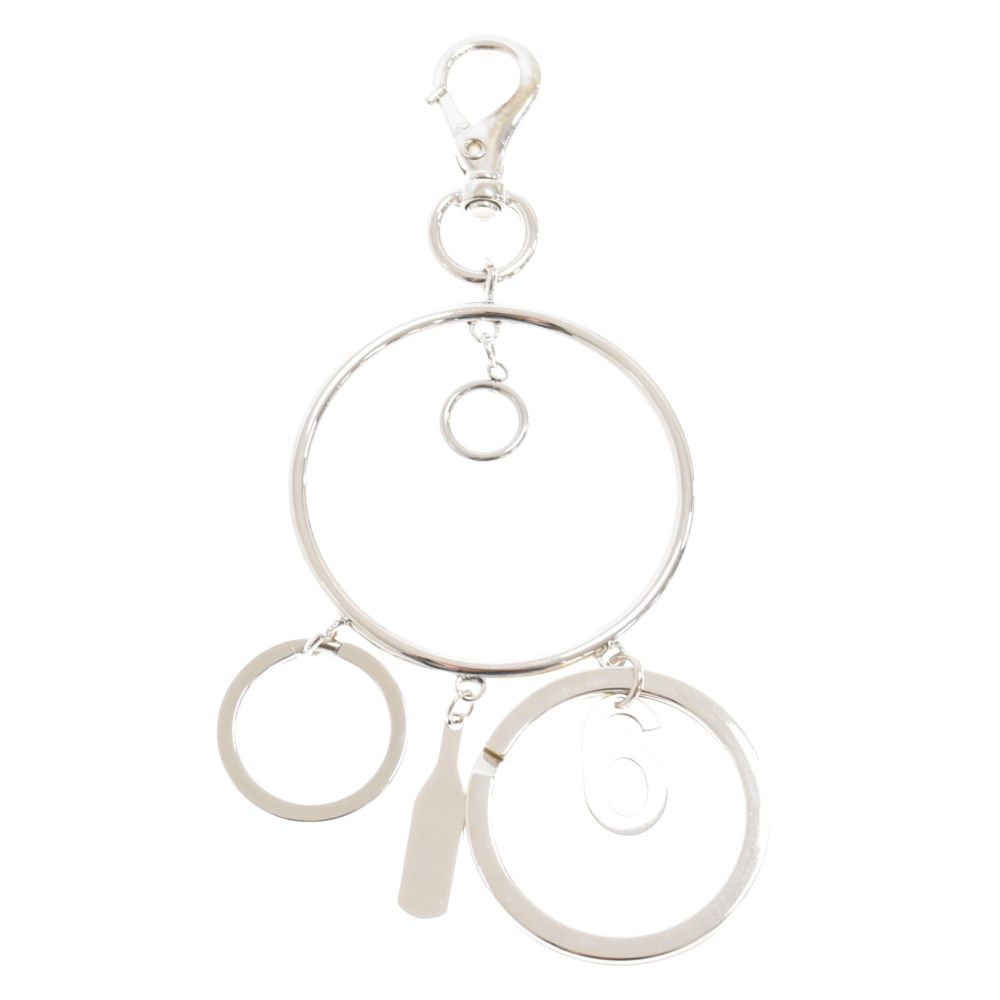メゾンマルジェラ メタリックシルバーキーホルダー Maison Margiela