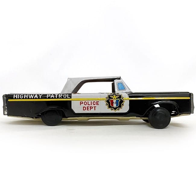 パトカー おもちゃ 自動車 乗り物 ブリキ 中古 玩具 ヴィンテージ 昭和