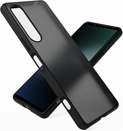 【在庫処分】For Xperia1 V ケース SO-51D SOG10ケース ストラップホール付き 対応 TPU ソフトケース 耐衝撃 衝撃 吸収 指紋防止 薄型 軽量 半透明 マット加工 黄ばみなし エクスペリア ワン マークフ