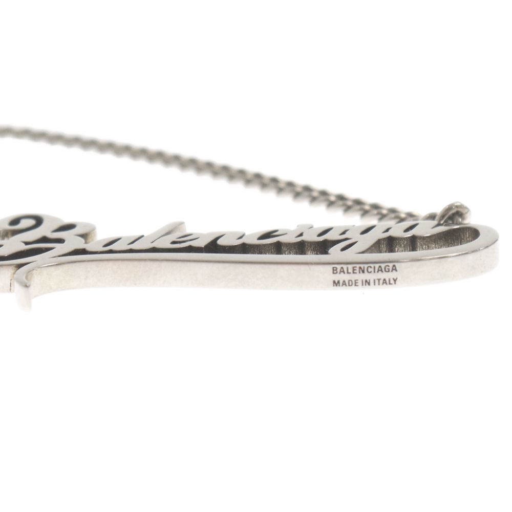 BALENCIAGA (バレンシアガ) Typo l ロゴネックレス バレンシアガ BALENCIAGA ネックレス 674577 TZ99J 0604