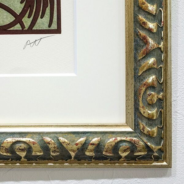 版画 ミュシャ 「四つの時・夜のやすらぎ」 ピエゾグラフ（ジークレー