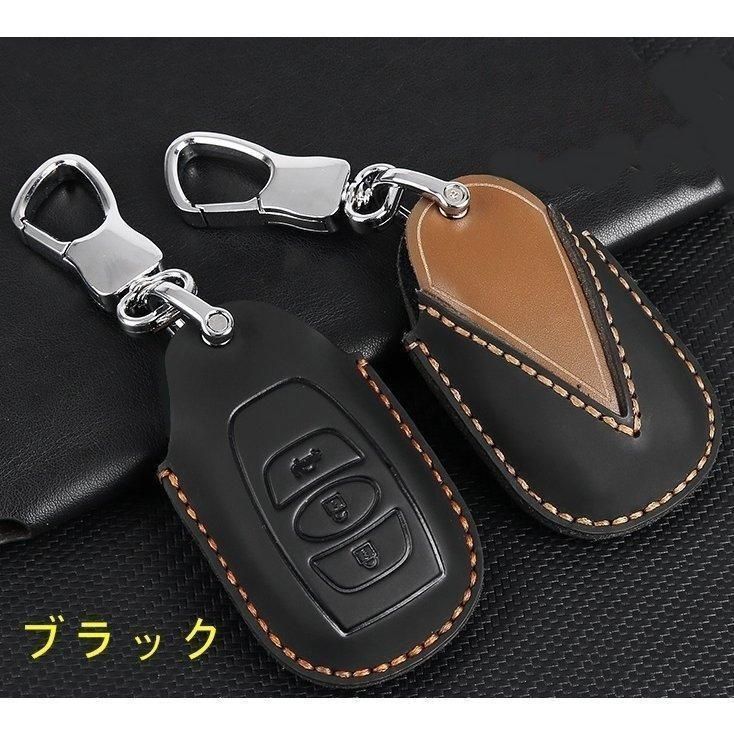 スバル フォレスター SK系 キーケース キーホルダー スマートキーケース キーカバー ブラック flqa867