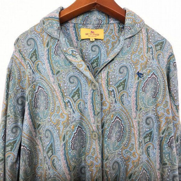 エトロ シャツ M ペイズリー イタリア製 エトロ シャツ M ペイズリー