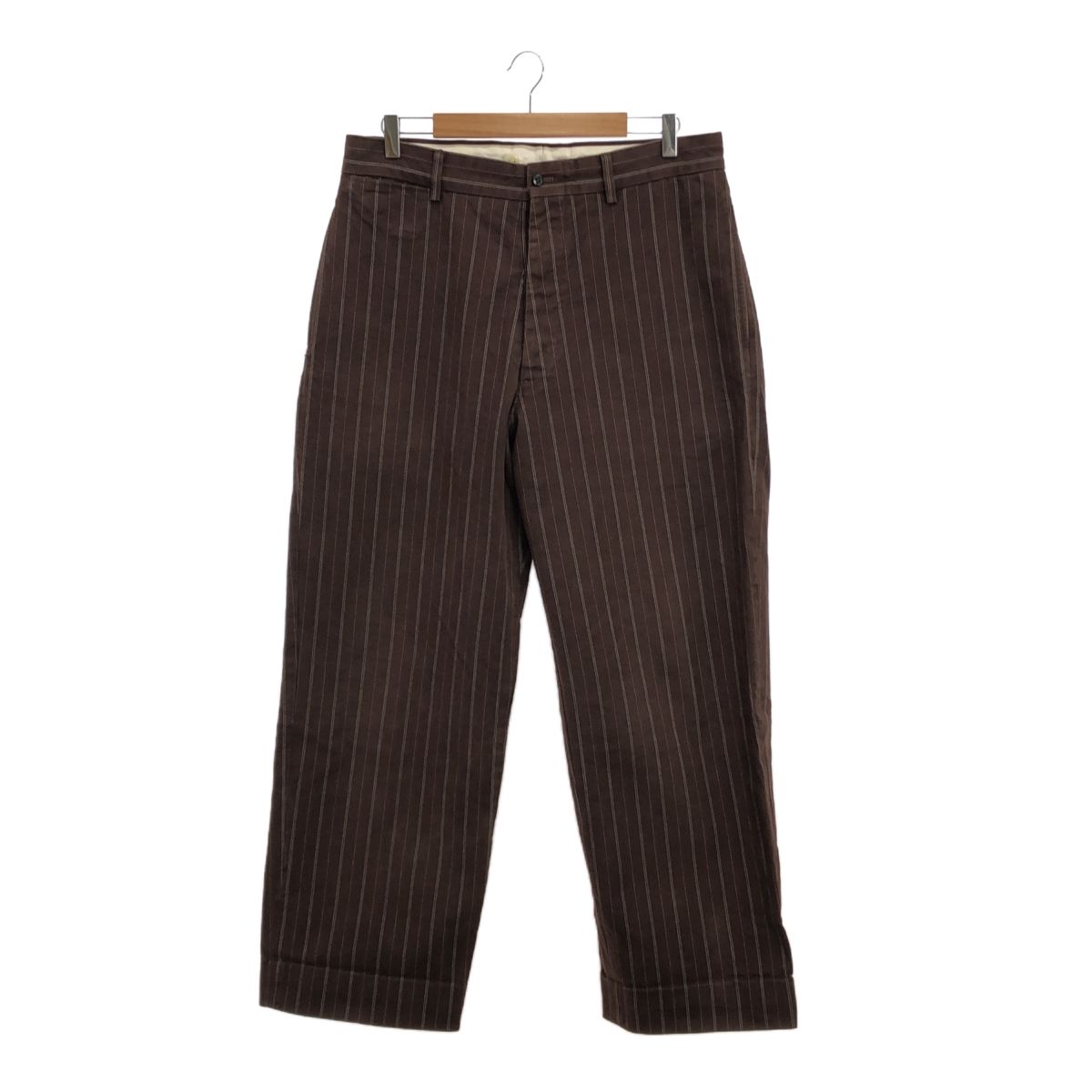 AT LAST&Co アットラスト STRIPE COTTON TROUSERS ストライプコットン