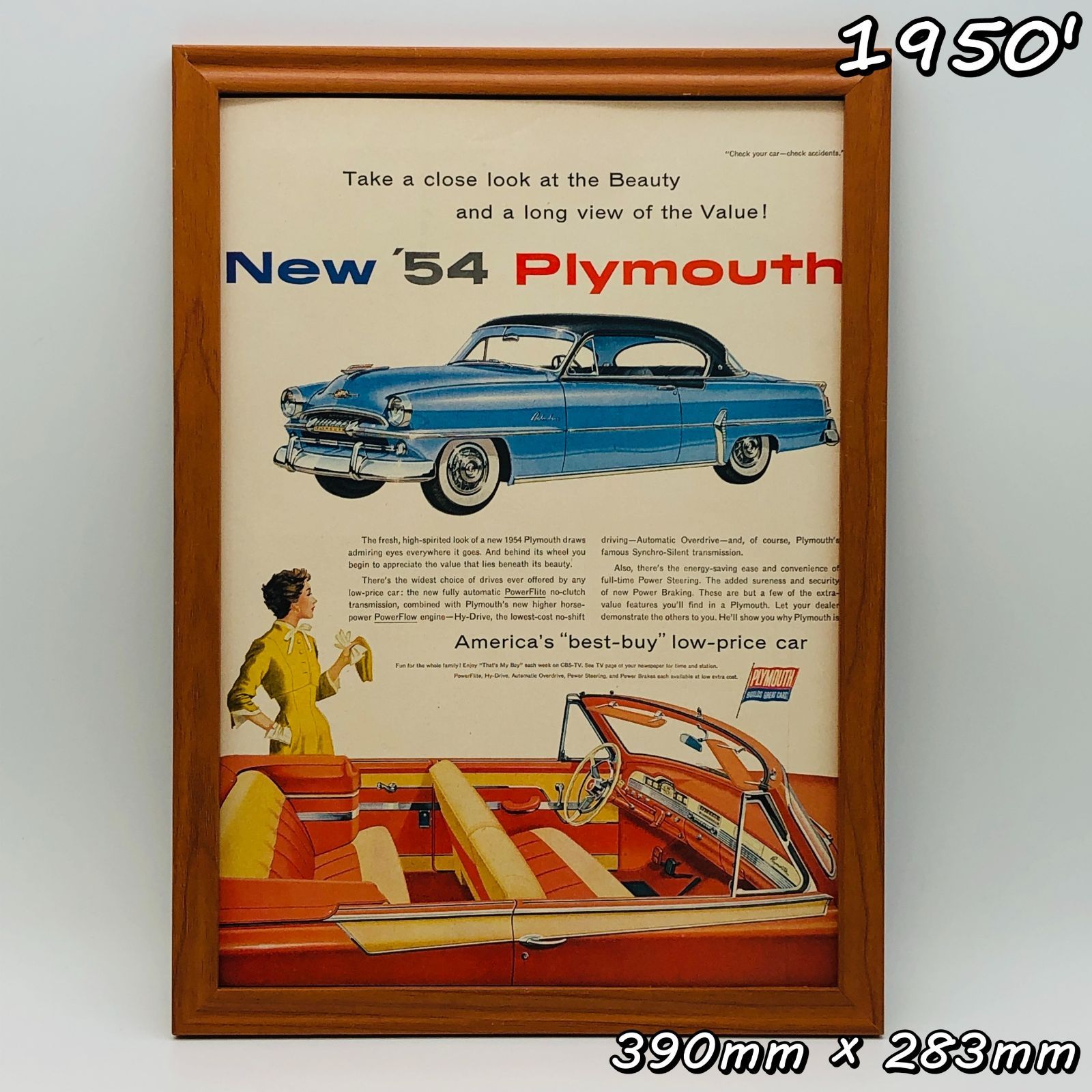 アメリカンビンテージ50's！クラシックカーポスター広告！ 51ckujd2lRS._UF350,350_QL50_.jpg