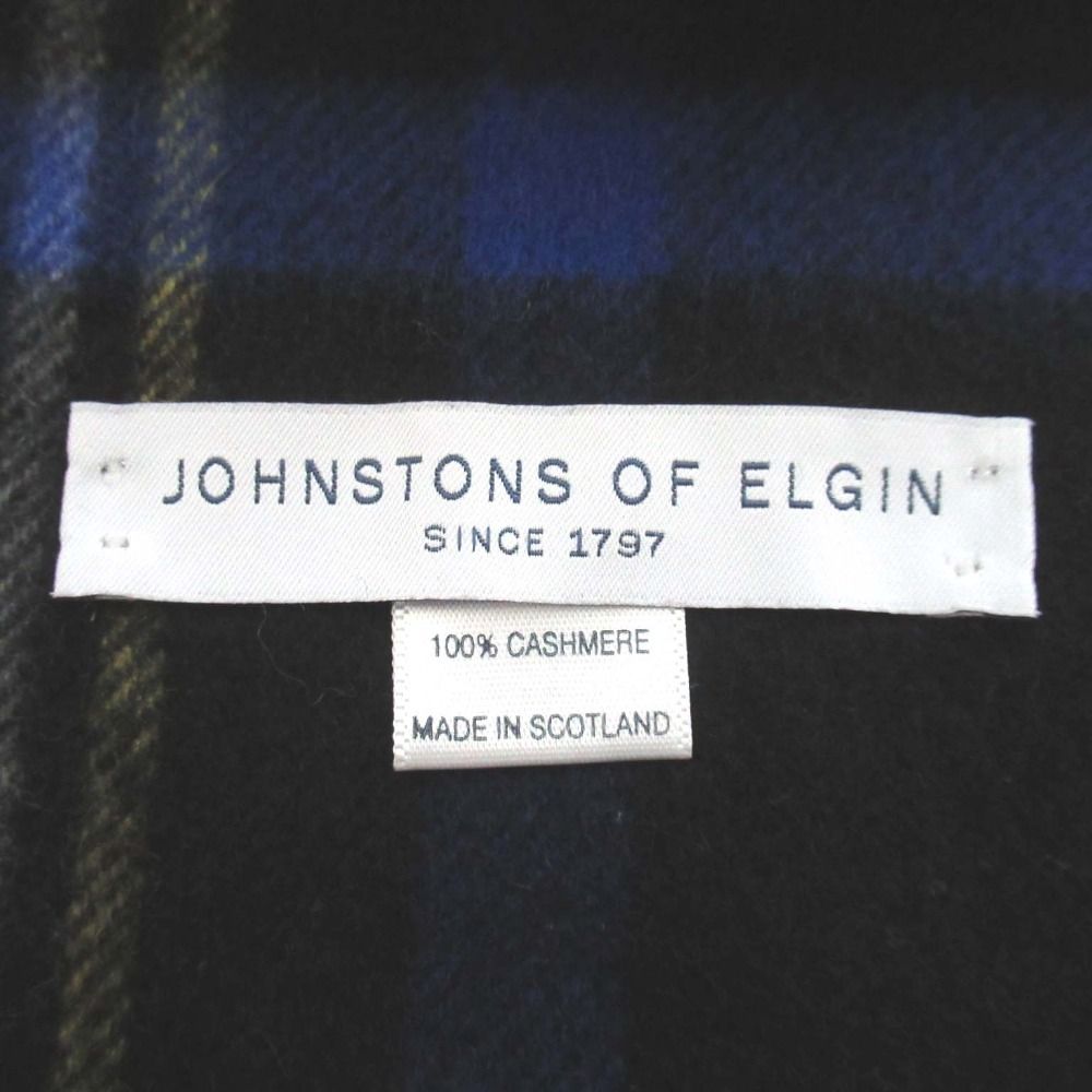 美品 Johnstons of Elgin ジョンストンズオブエルガン チェック柄