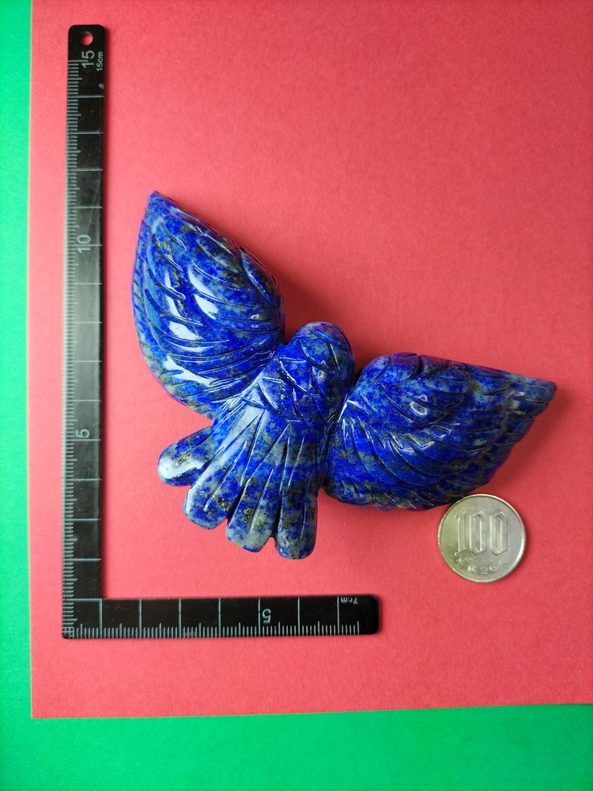 天然石 ラピスラズリ の 鷲【ワシ】 の 置物です。一点物！工芸品！ランクはＡ5 天然石 ラピスラズリの 鷲 の置物です。工芸品！ 【公式通販】