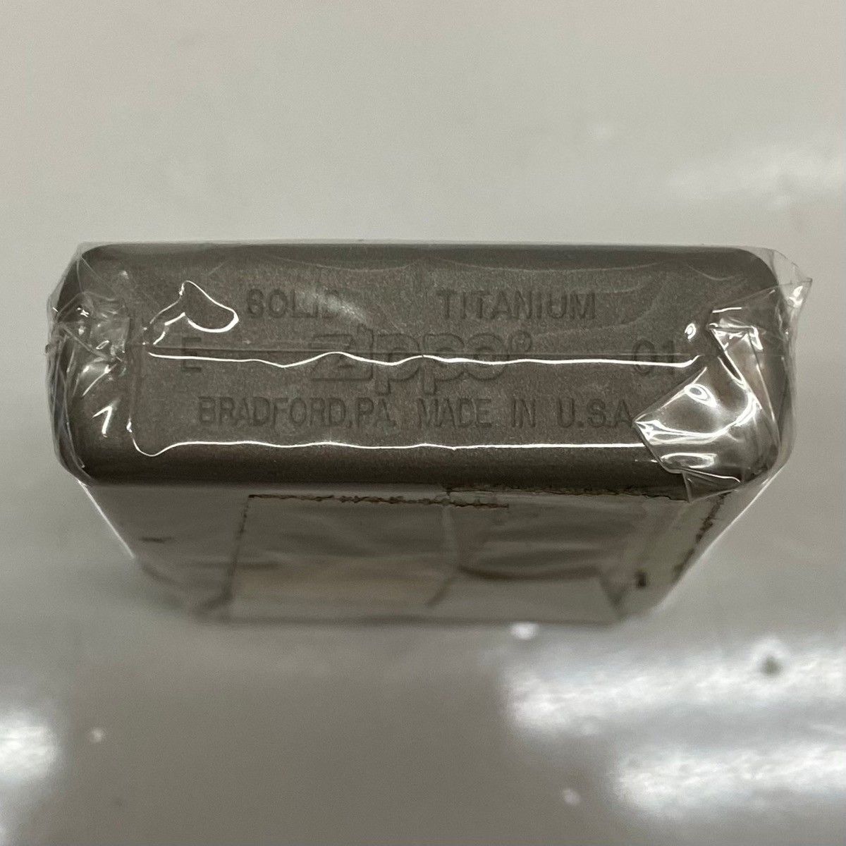 ジッポー ZIPPO SOLID TITANIUM ソリッドチタン 2001年製 USA製 メンズ 