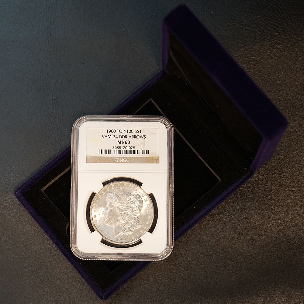 モルガンダラー 1900年 1ドル銀貨 NGC MS63 鑑定品 VAM-24 DDR ARROWS