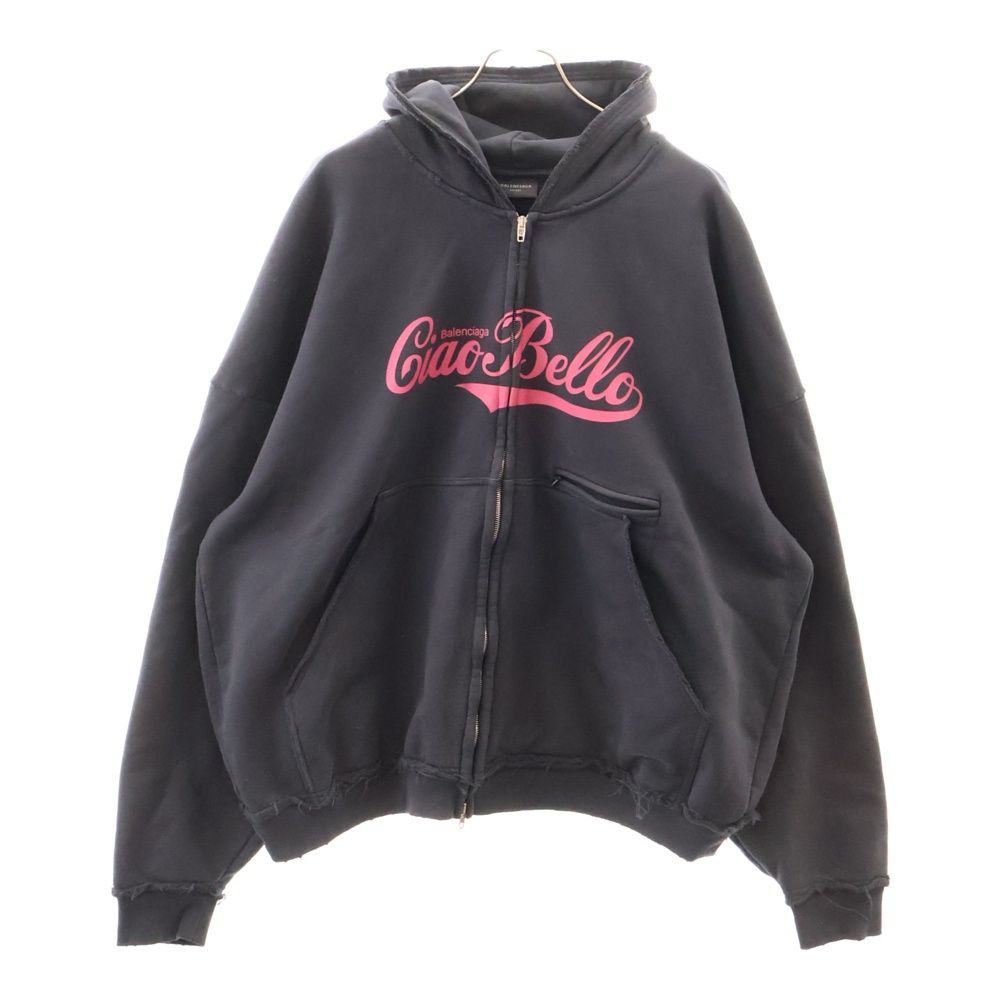 BALENCIAGA (バレンシアガ) Ciao Bello Pulled Hoodie ジップアップ