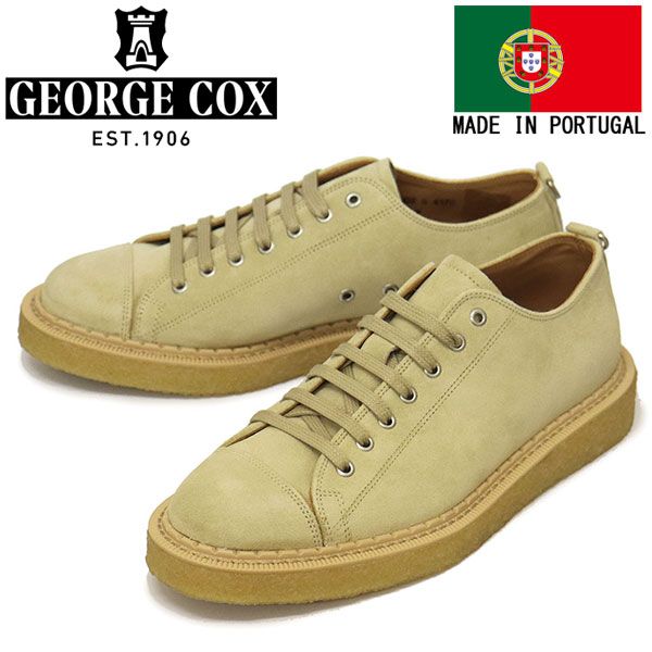 GEORGE COX (ジョージコックス) UTILITY MONKEY SHOE ラバーソール レザーシューズ 417C SAND SUEDE UK4.5-約23.5cm