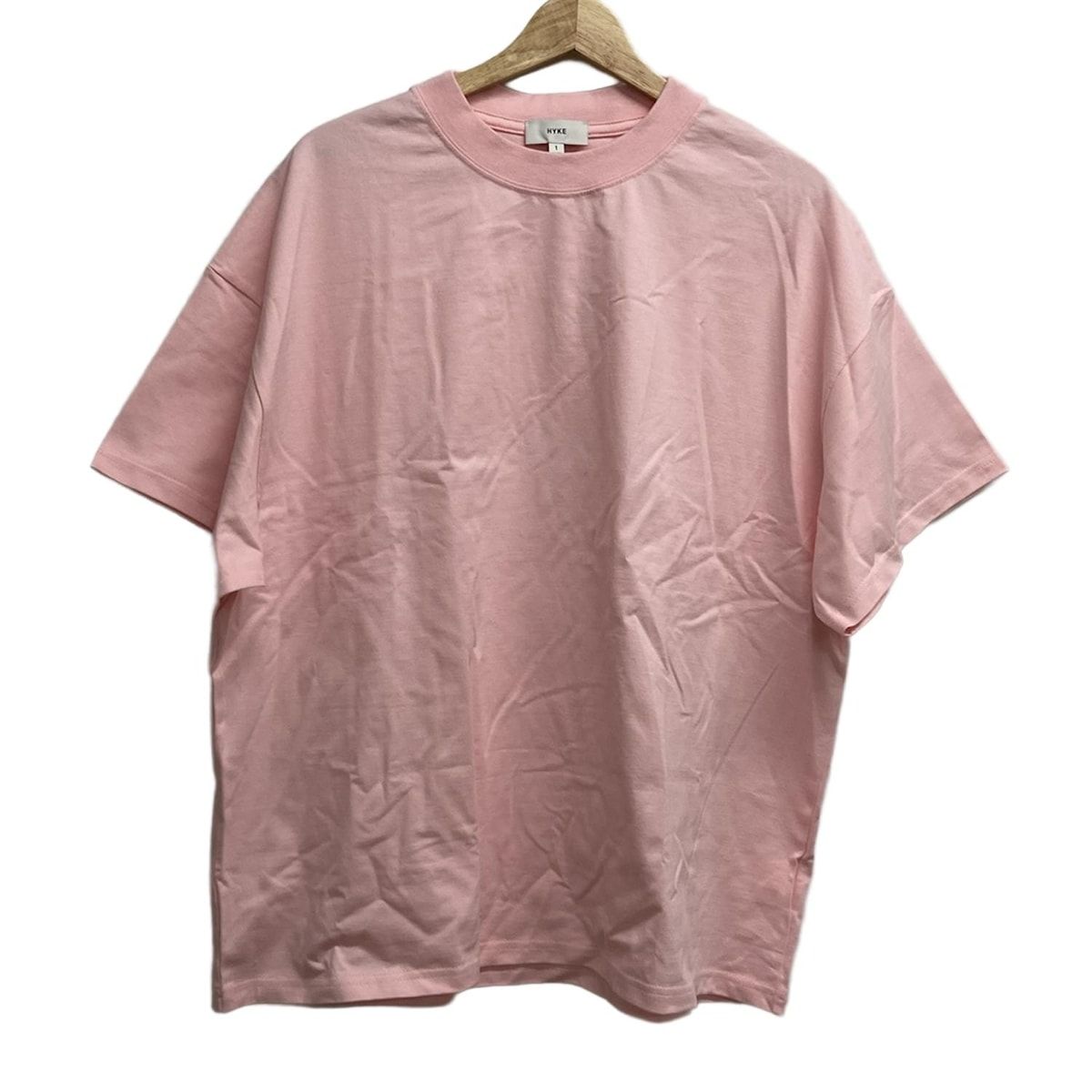 『HYKE』ハイク (1) 無地 半袖 Tシャツ HYKE(ハイク) 半袖Tシャツ サイズ1 S レディース美品 - ピンク