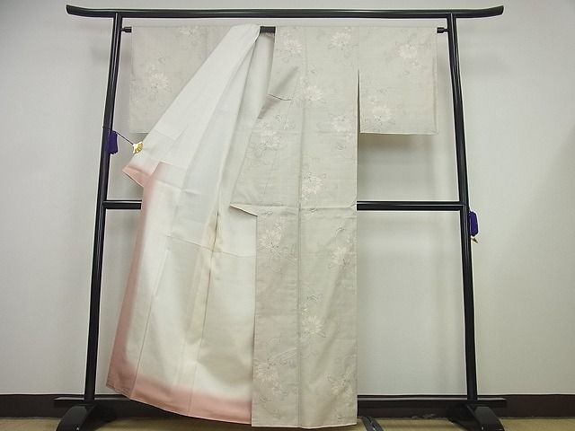 平和屋着物○本場大島紬 9マルキ 流水文 正絹 逸品 未使用 CAAX5810gh 平和