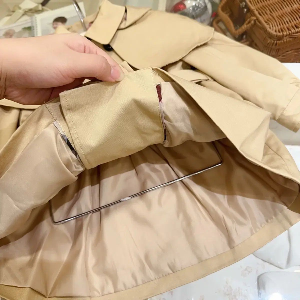 ダックスベイビー 女児 トレンチ コート 100 STEELWINDOWSANDDOORS_COM