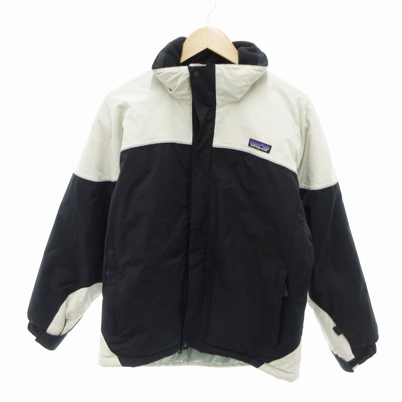 パタゴニア Patagonia ジャケット ブルゾン ロゴ パッチ バイ XL 14 白 黒 ホワイト ブラック |HO
