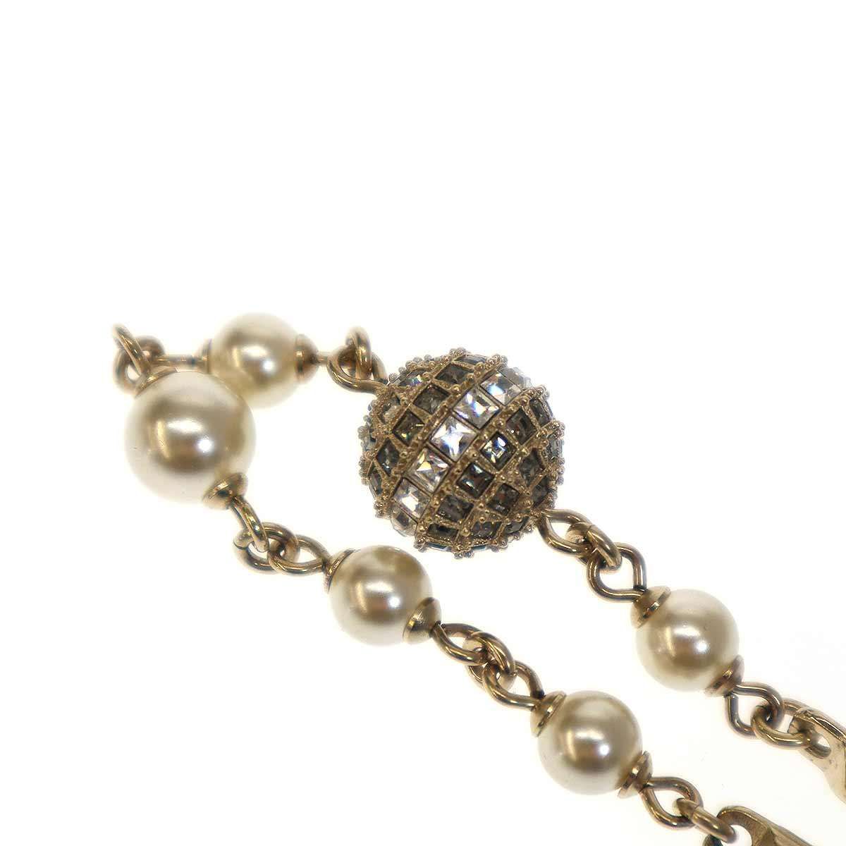 CHANEL シャネル 2016 フェイクパールボールチャーム ココマーク