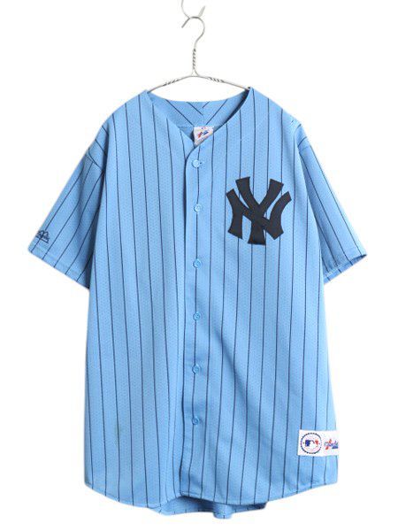 ヤンキース ベースボール シャツ メンズ XL | MLB オフィシャル マジェスティック 大リーグ ユニフォーム ゲームシャツ 大きいサイズ