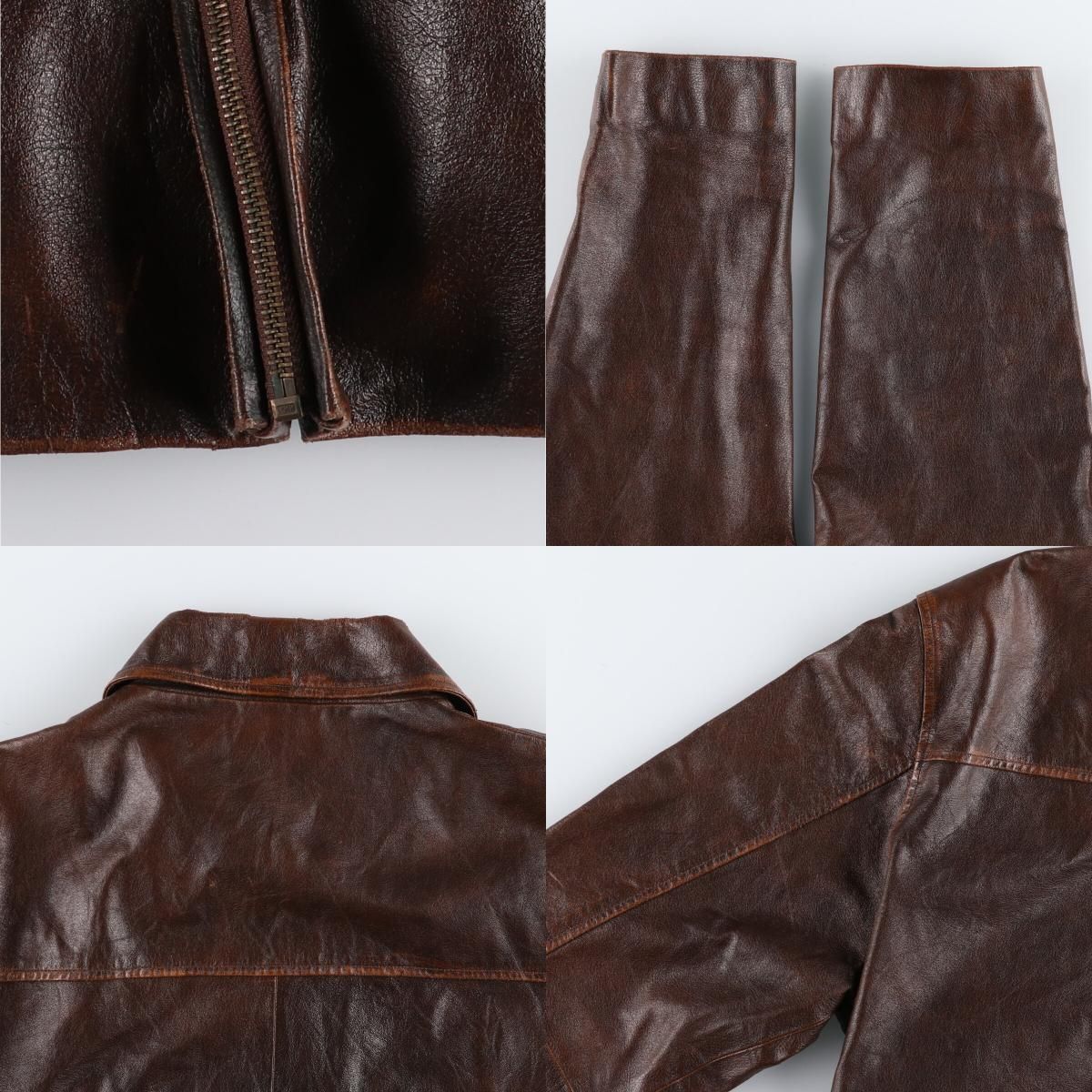 古着 90年代 カルバンクライン Calvin klein JEANS レザーカーコート 