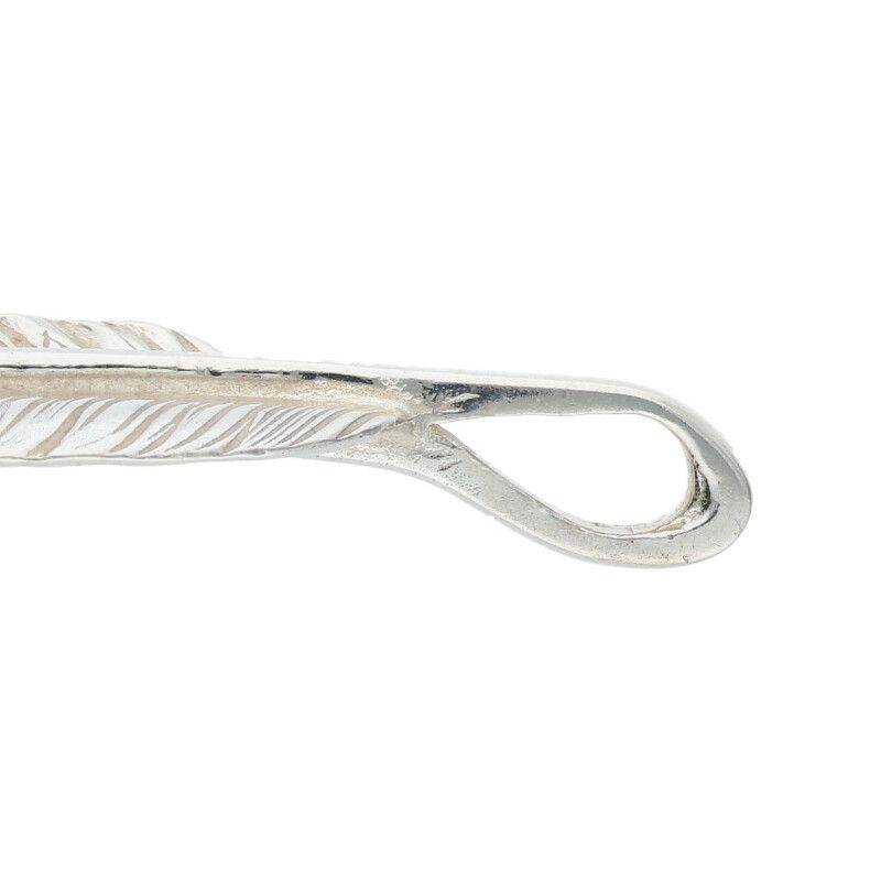 ゴローズ プレーン特大フェザー 右向き ネックレストップ メンズ 特大