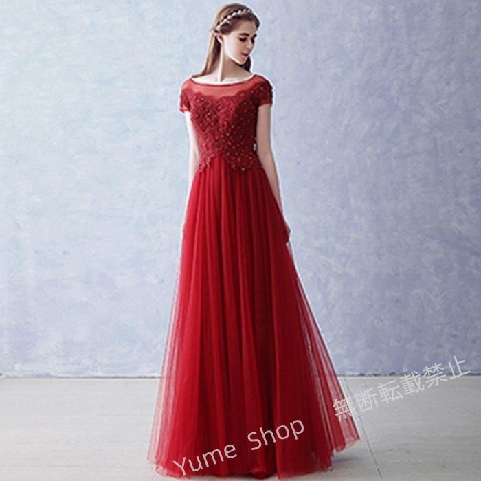 ♥ カラードレス レッド パーティードレス 演奏会用ドレス ロングドレス ウェディングドレス 発表会 結婚式 ピアノ 二次会 ドレス 前撮り 結婚式 花嫁 披露宴 nhdw133