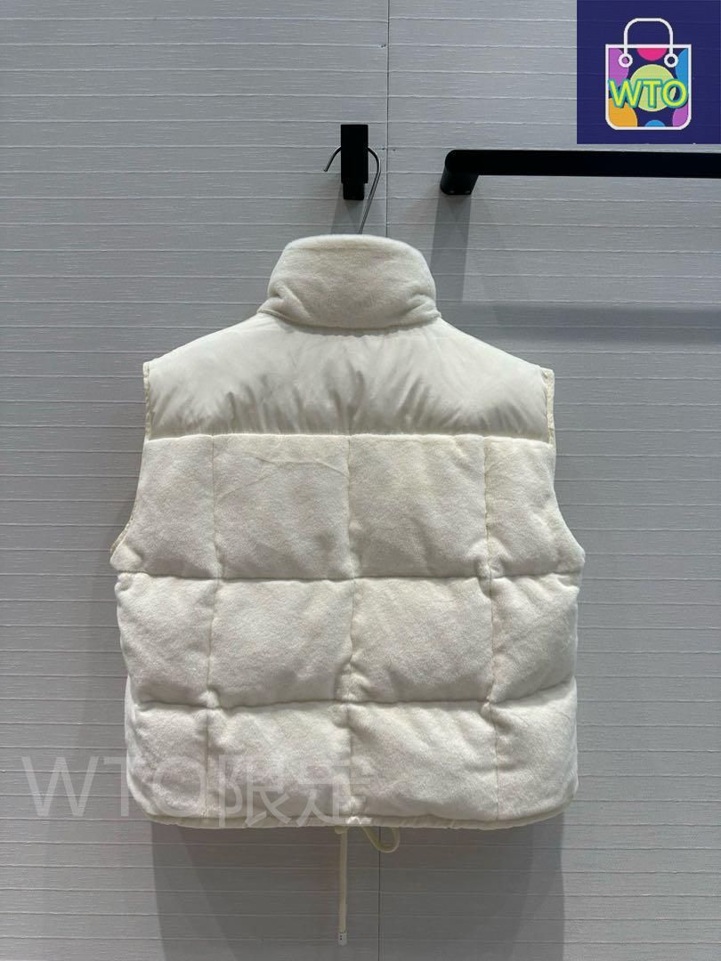 Moncler ホワイト ダウンベスト レディース｜本日限定特価｜新品