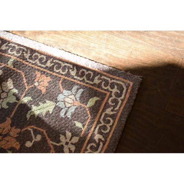 トルコ製ヴィンテージラグ864超大判 人気色 マスタード イエロー