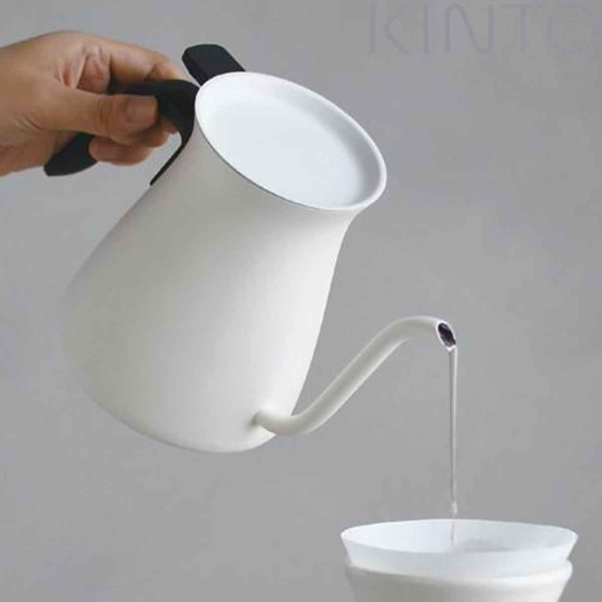 KINTO キントー POUR OVER KETTLE プアオーバーケトル 900ml ホワイト ケトル ステンレス 直火対応 食洗機対応 ステンレスケトル ドリップケトル コーヒーポット ヤカン 細口 ドリップポット おしゃれ