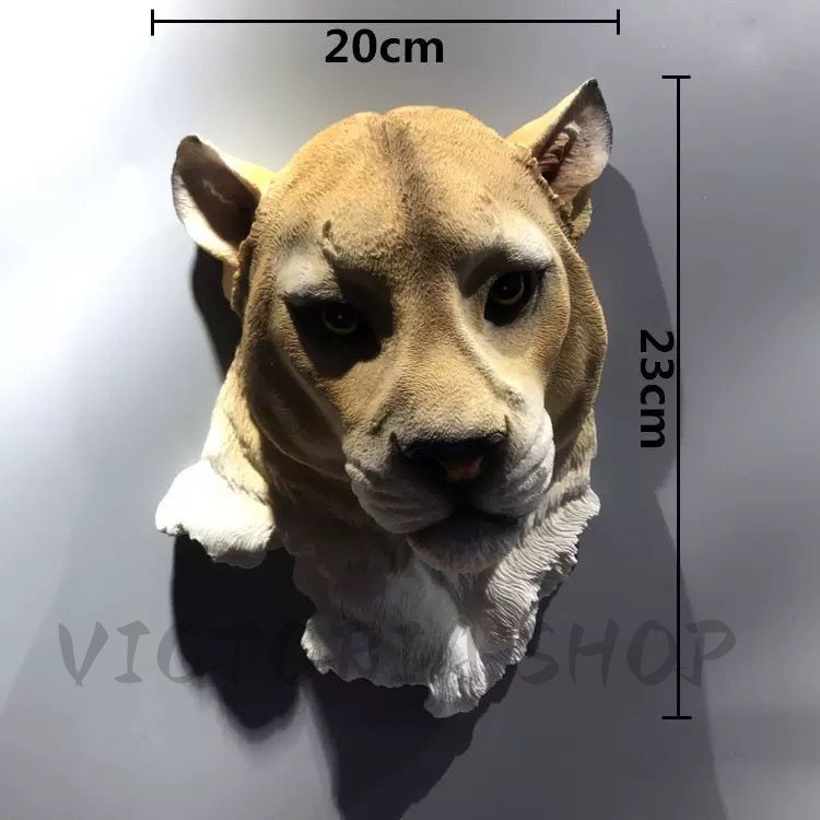 剥製　インテリア Amazon.co.jp: ZLBYB フェイク剥製動物の頭部壁の装飾、手作りの