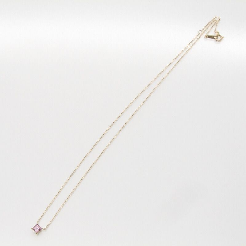 bizoux シャンパンガーネットK18ネックレス・セラム ビズー公式】シャンパン ガーネット K18(18金) PT ネックレス