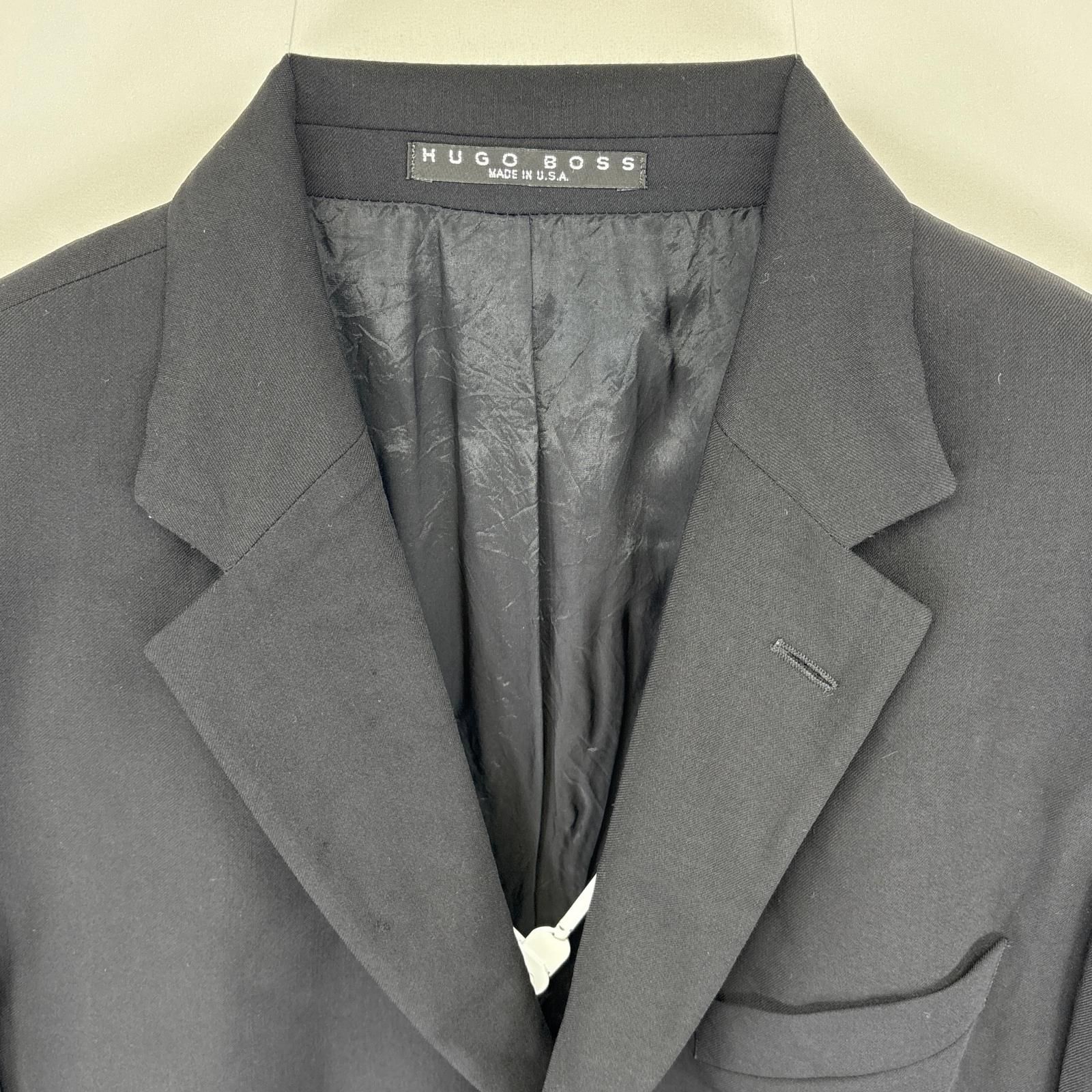 古着 ヒューゴボス HUGO BOSS USA製 テーラードジャケット